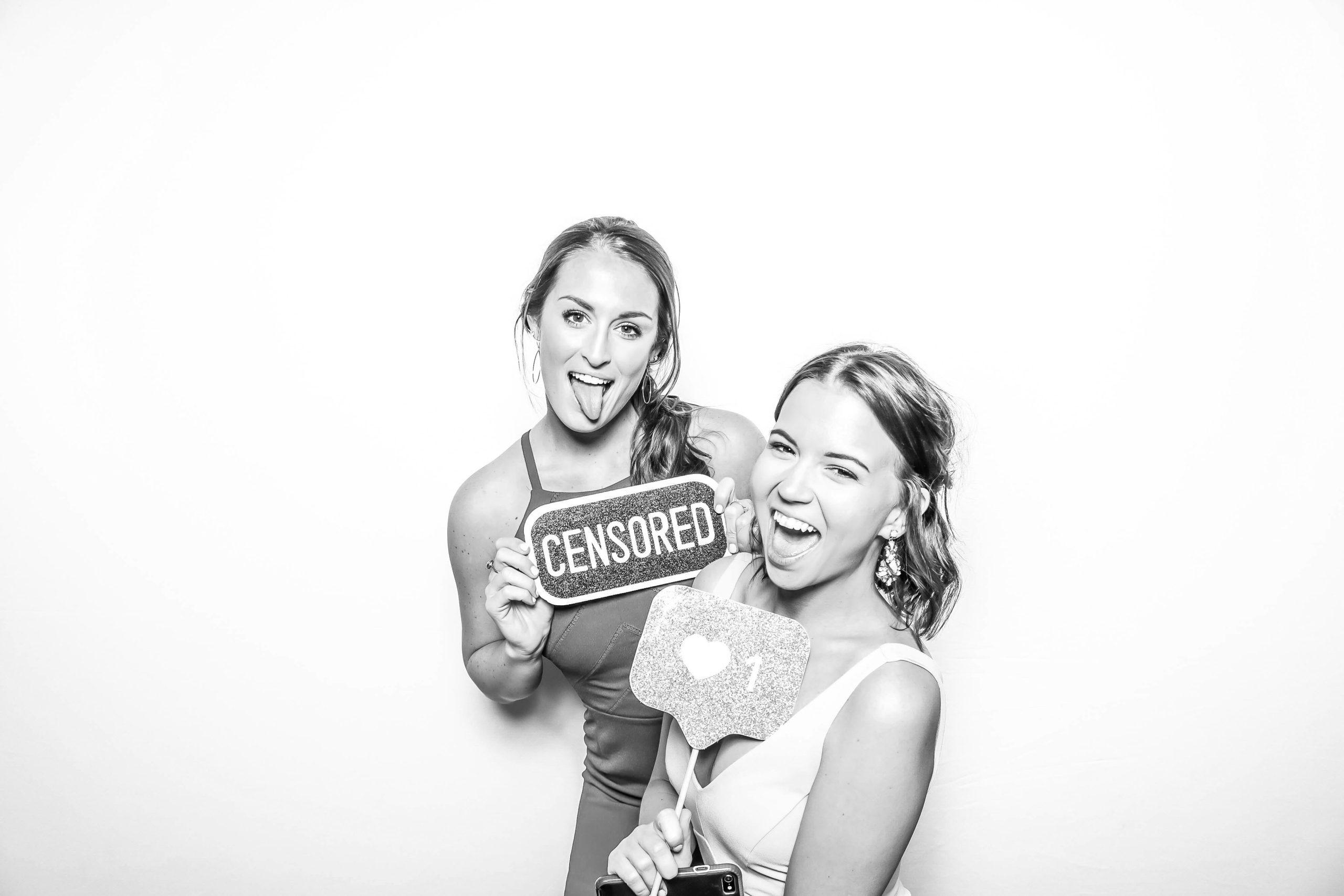 Black and White Glam Photo Booth Sarasota